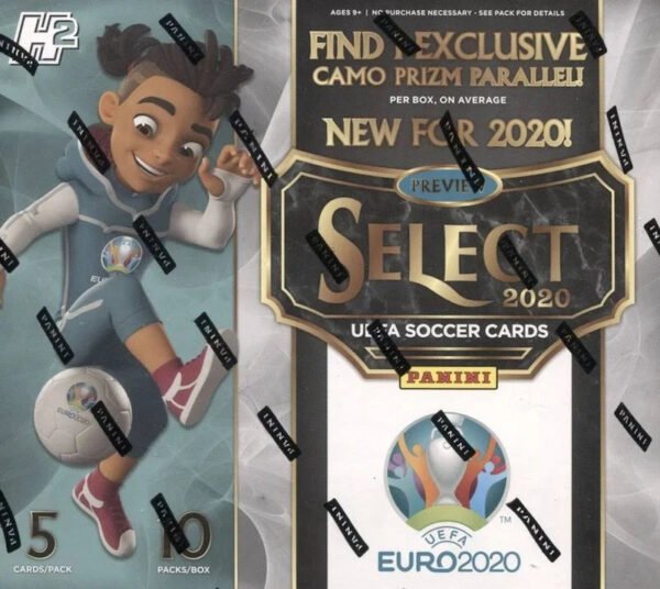 2019-20 Panini Select UEFA Euro Soccer H2 Hobby Hybrid Box