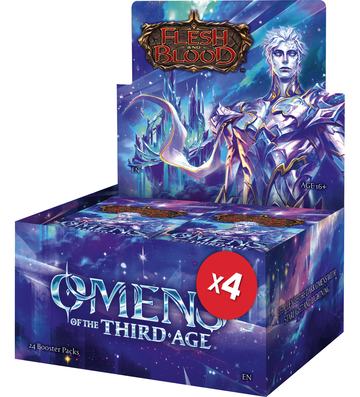 Flesh and Blood TCG: Omens of the Third Age Sealed Case (4 Booster Boxes)