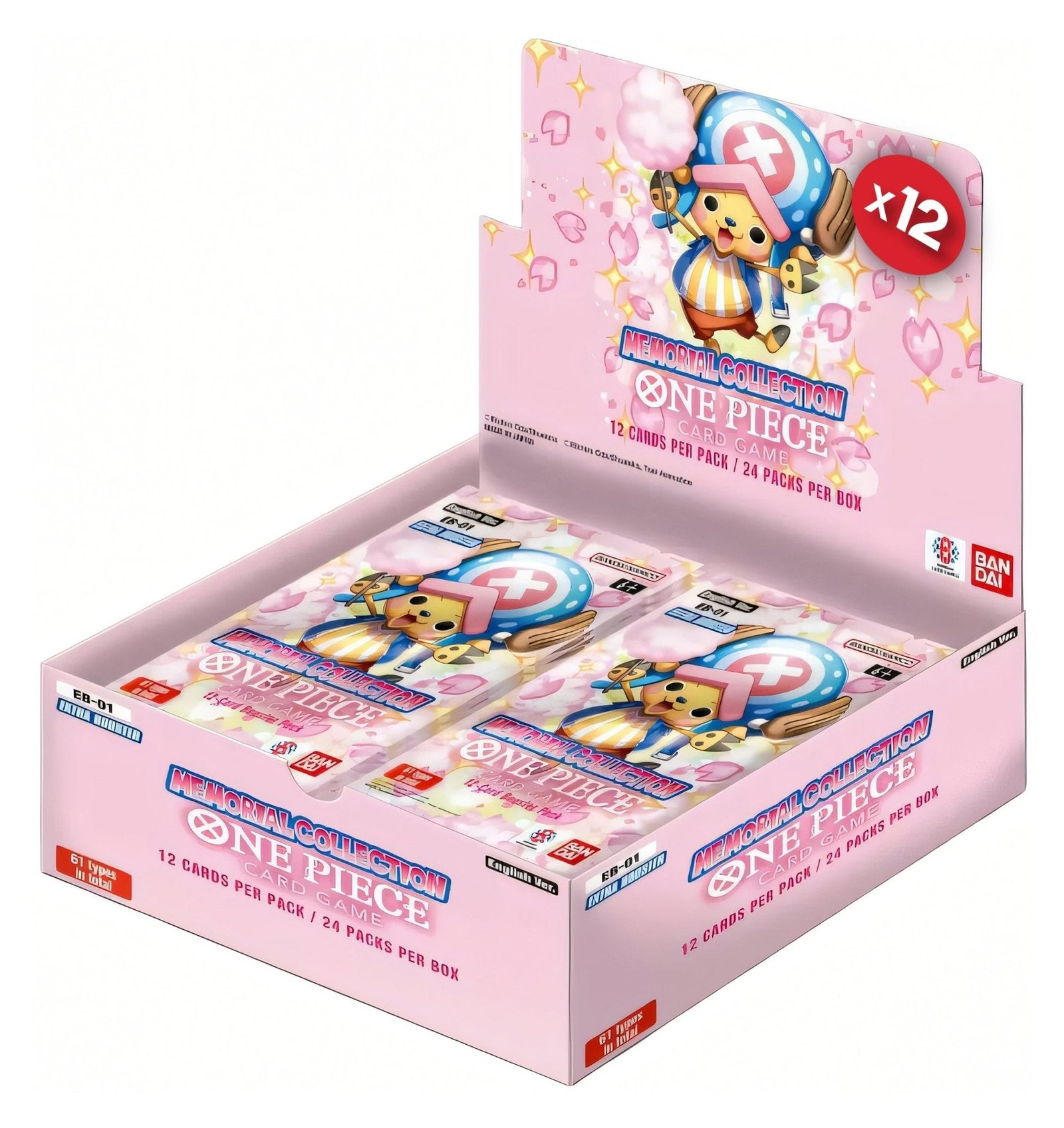 One Piece Card Game: EB-01 Extra Booster Memorial Collection Case (12 Booster Boxes)