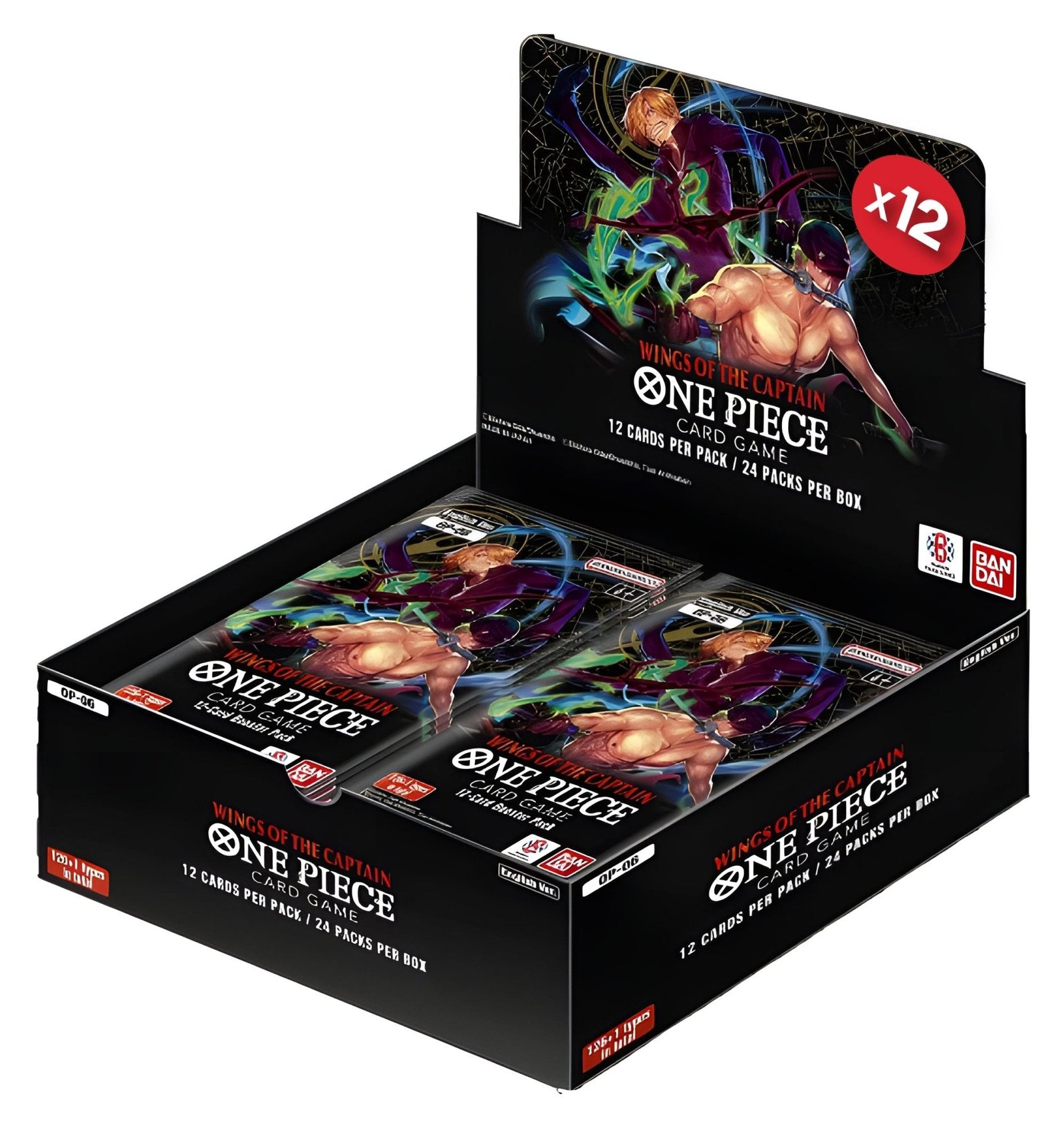One Piece Card Game: OP-06 Wings of the Captain Sealed Case (12 Booster Boxes)